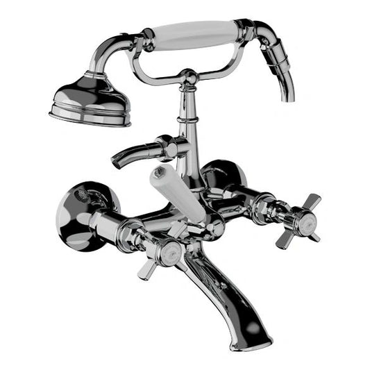 HORUS Coventry Wall Tub Filler Set; Polished Chrome