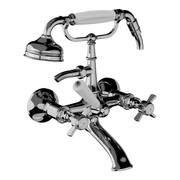 HORUS Coventry Wall Tub Filler Set; Brushed Nickel