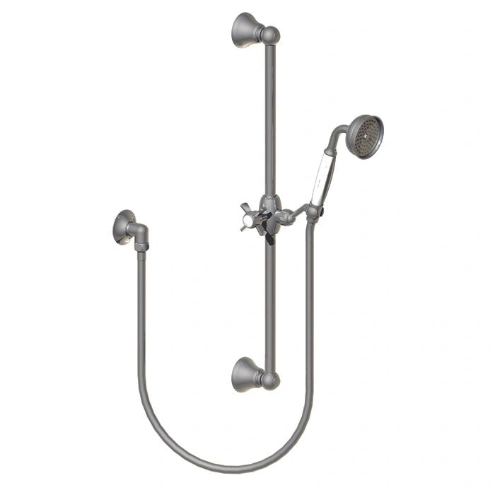 HORUS Coventry Handshower Slide Rail Set; Brushed Nickel