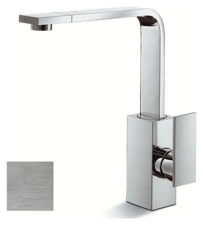 Newform D-RECT Square Kitchen Faucet; Brushed Nickel