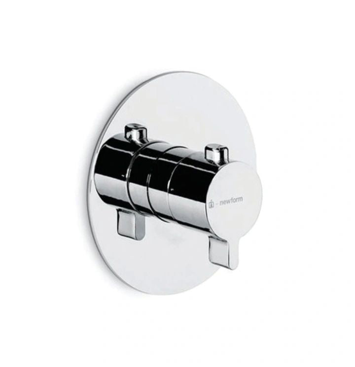 Newform Thermostatic concealed mixer; Polished Chrome