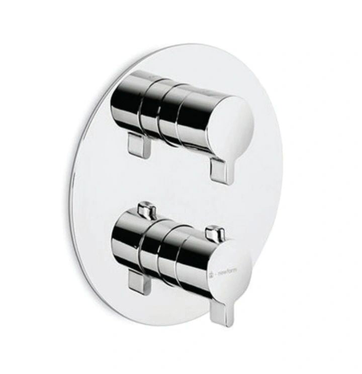 Newform Thermostatic concealed mixer; Polished Chrome