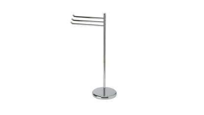 Inda Stand with 3 Towel Holders; Chrome