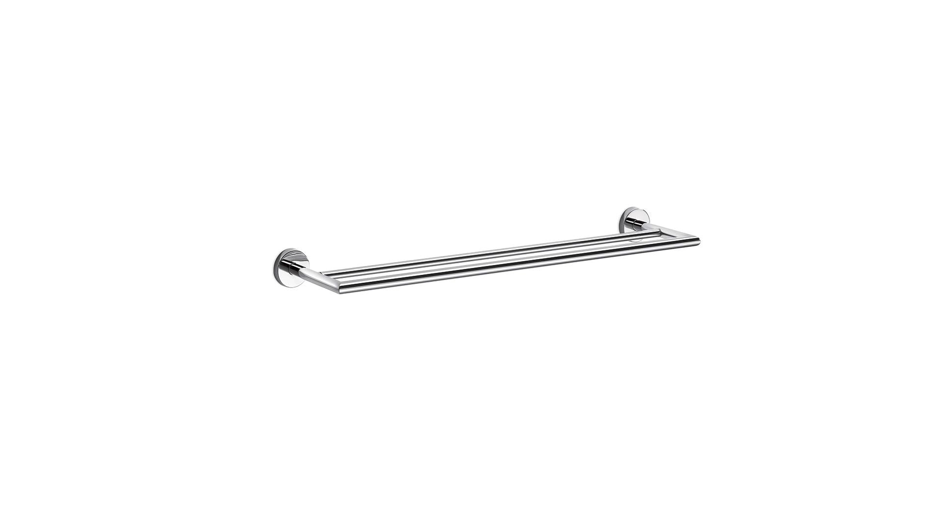 Inda GEALUNA Double Towel Bar, 18 inch; Chrome