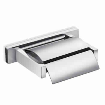 Inda LEA Toilet Paper Holder (with Cover); Chrome