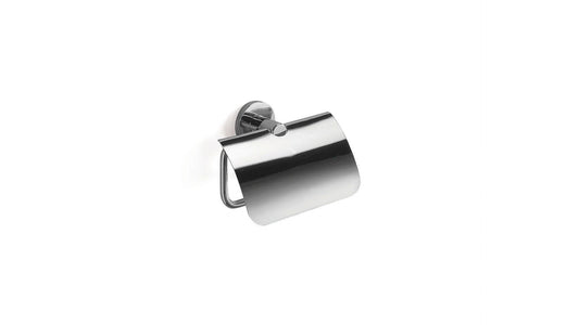 Inda TOUCH Tilting Toilet Paper Holder with Lid; Chrome