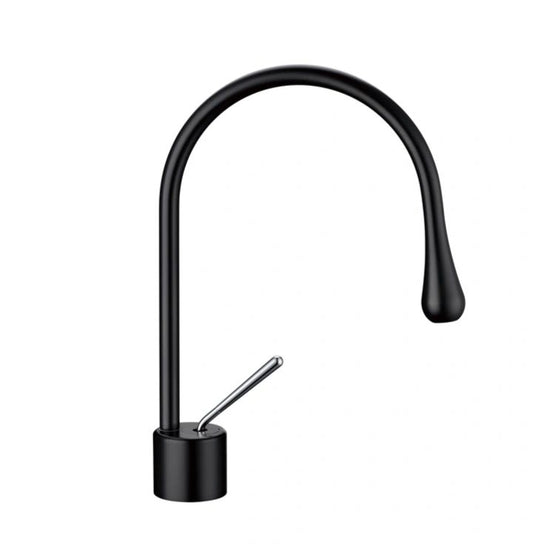 Cavalli Single Hole Lav 'Waterdrop Spout'; Matte Black