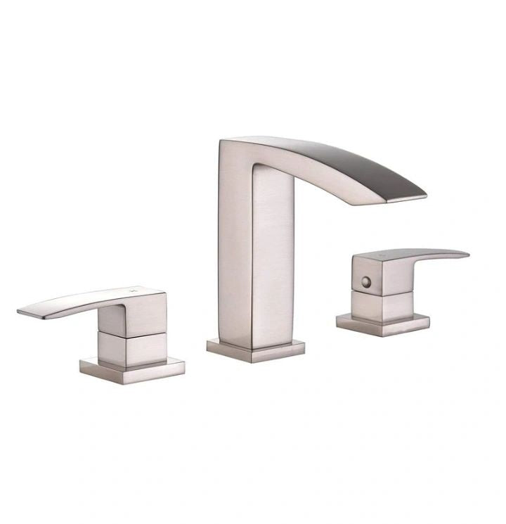 Cavalli CASCADE Square Widespread Lav; Brushed Nickel