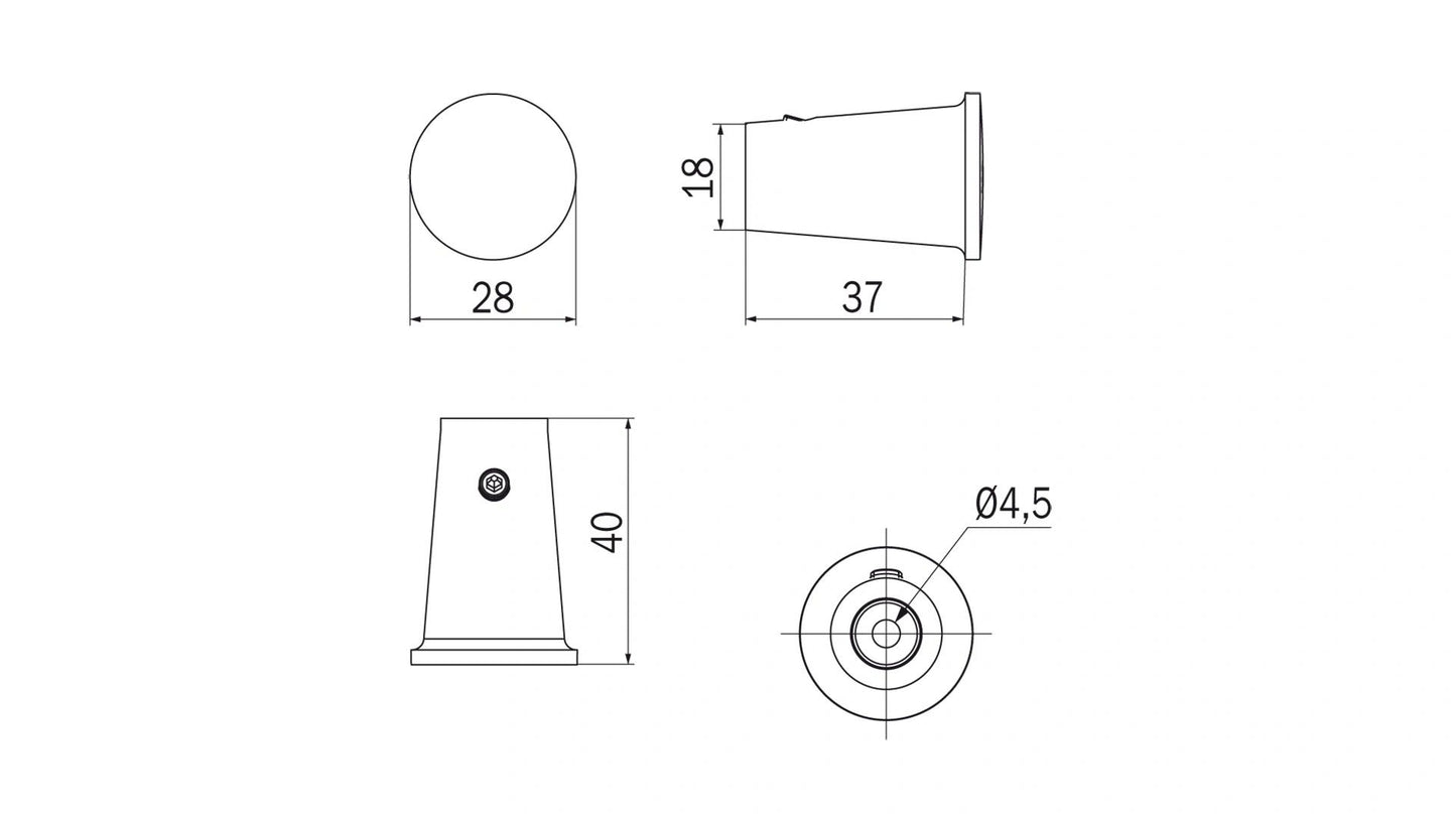 Inda EGO Minimalistic Clothes Hanger; Chrome