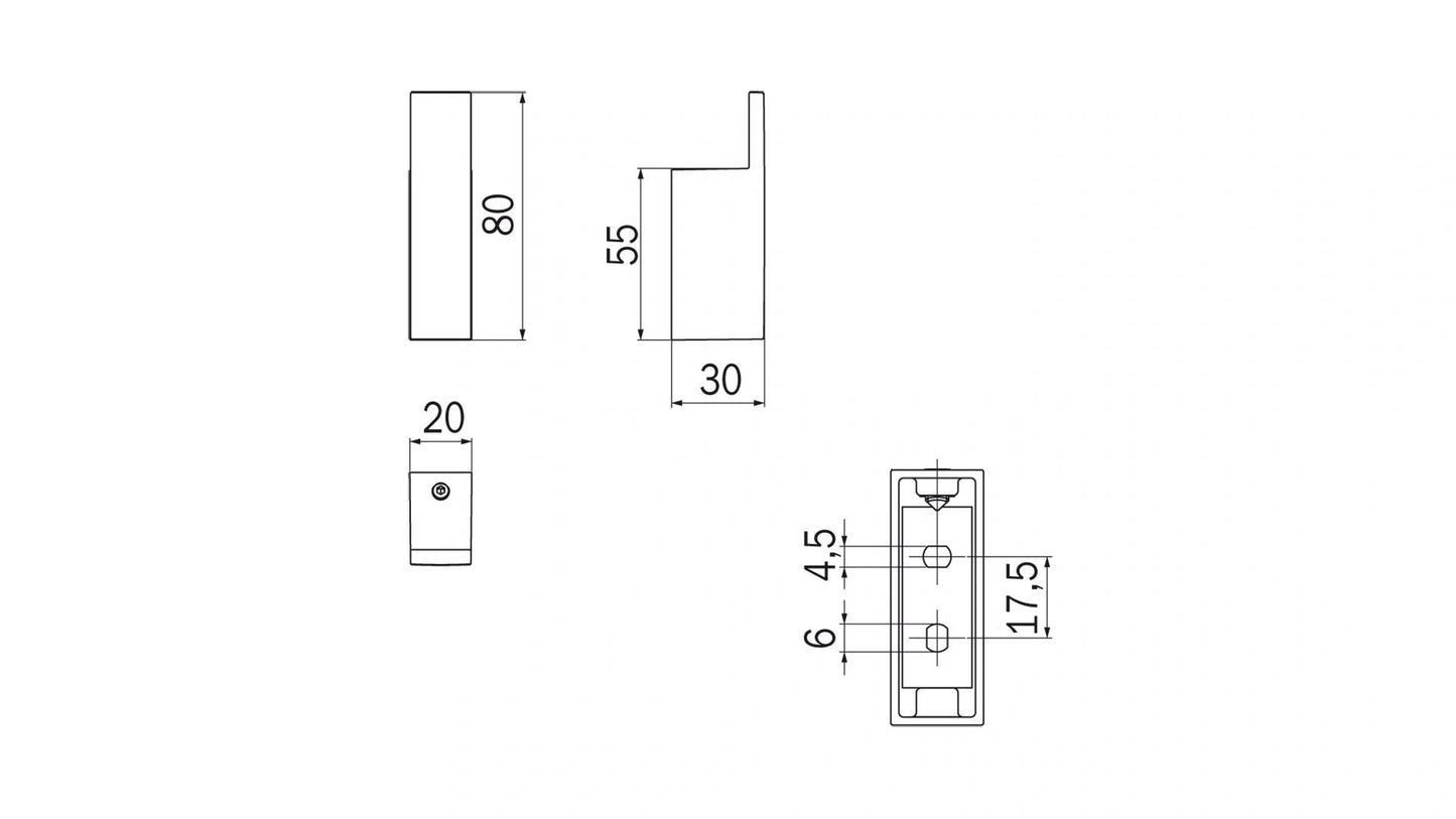 Inda DIVO Robe Hook; Chrome