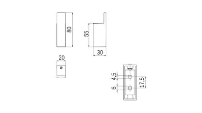 Inda DIVO Robe Hook; Chrome