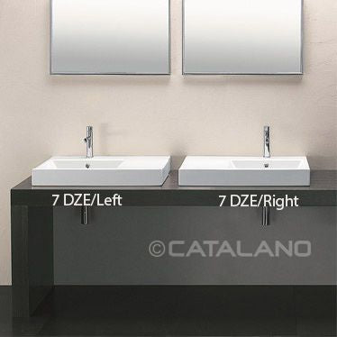 Catalano DOMINO 75 Right Hand Sink; White