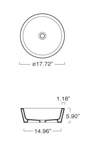 Catalano KONO Single Washbasin; White