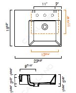 Catalano PREMIUM UP 60 Right Side WASHBASIN