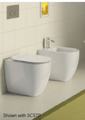 Catalano New Flush SFERA Floor Mount Toilet; Cement.