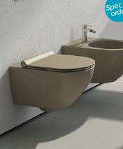 Catalano SFERA New Flush wall hung toilet; Matte Grey