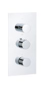 Cavalli 1/2" Thermostatic Trim, 2 Way Diverter; Matte Black