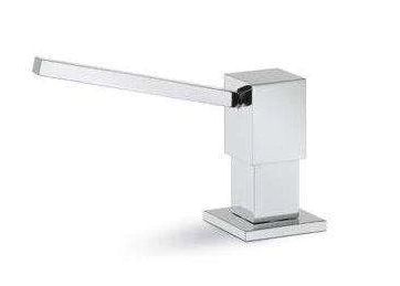 Newform Square Soap Dispenser; Brushed Nickel