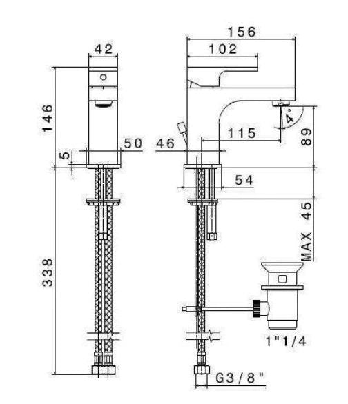 NF-SINGLE LEVER BASIN MIXER 6