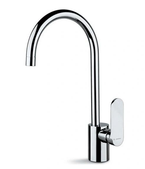 Newform Single Lever Kitchen Faucet; Polished Chrome